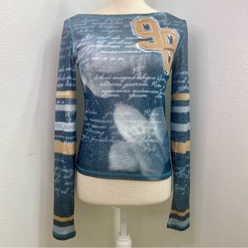 NWT Urban Outfitters 98 Mesh Long Sleeve Tee